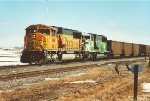 Coal empties cruise west